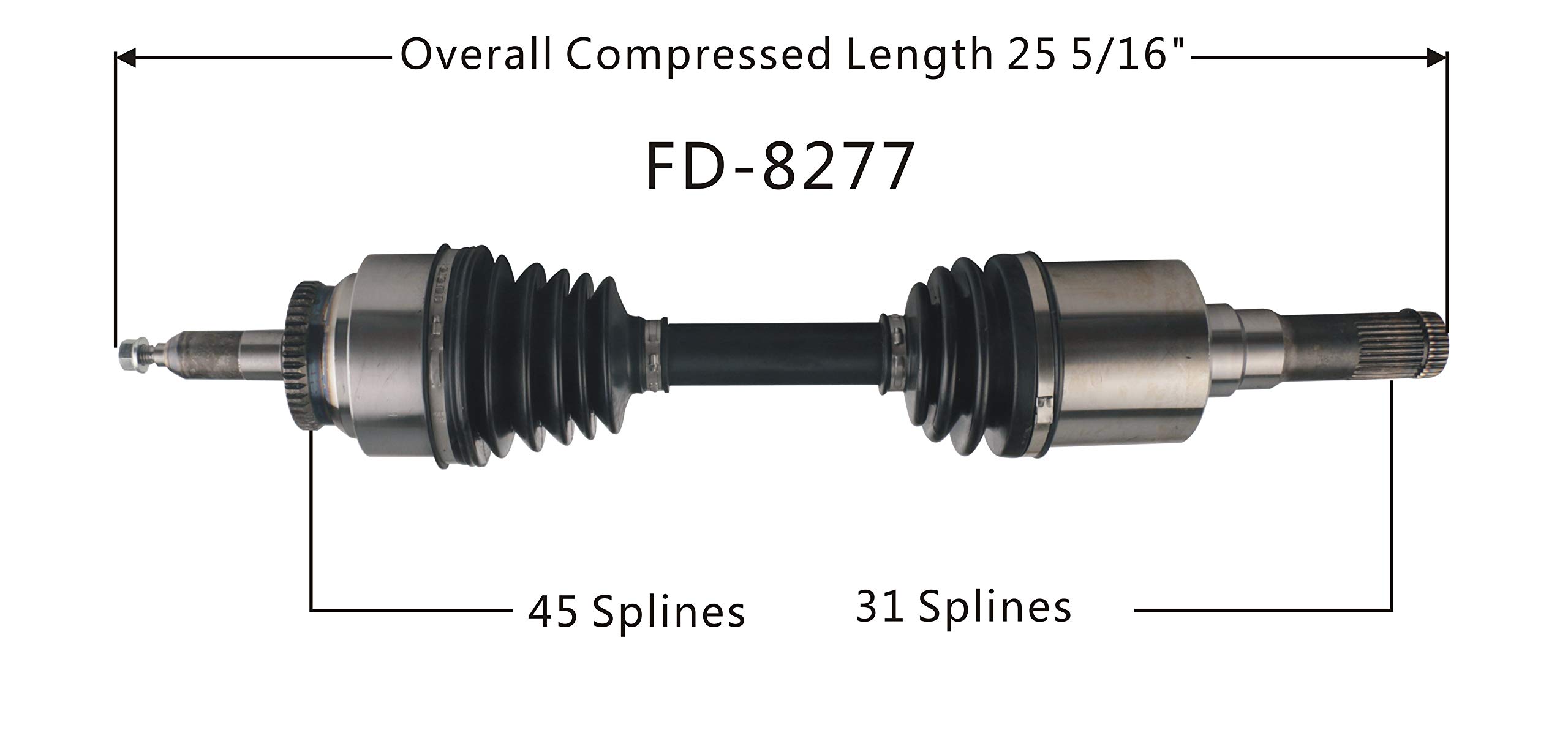 CDL Amazon.com: TrakMotive FD-8277 CV Axle, 1 Pack : Automotive